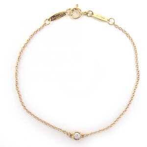 TIFFANY Authentic Gold Diamond Charm Bracelet